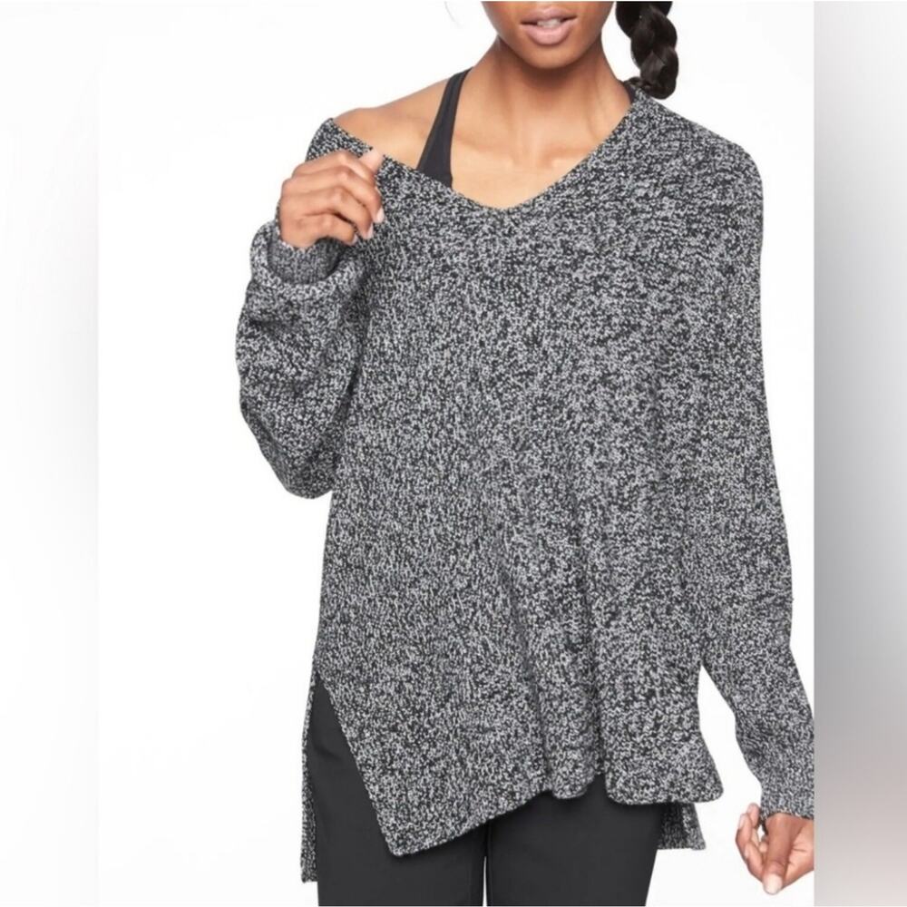 Athleta Switchback Pullover Sweater Cozy Thermolite Merino Wool Size XXS